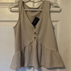 Paper Crane Tan Tank Top Size Small